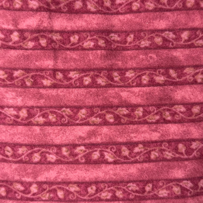 Mauve Striped Climbing Vines Flannel: 3.5 yds