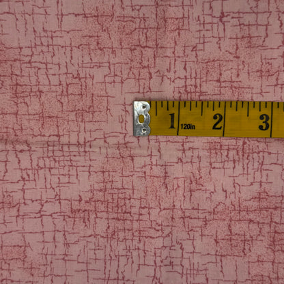 Pink Cracks Cotton Blend: 1 yd