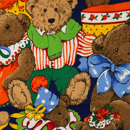 Dressed up Teddy Bears Cotton Blend: 3 yds