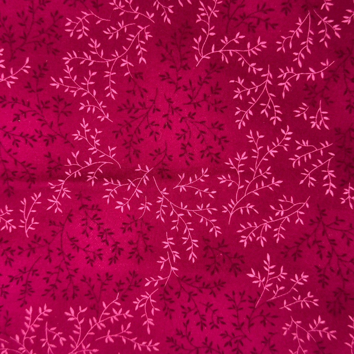 Purple & Pink Vines Flannel: 2 yds