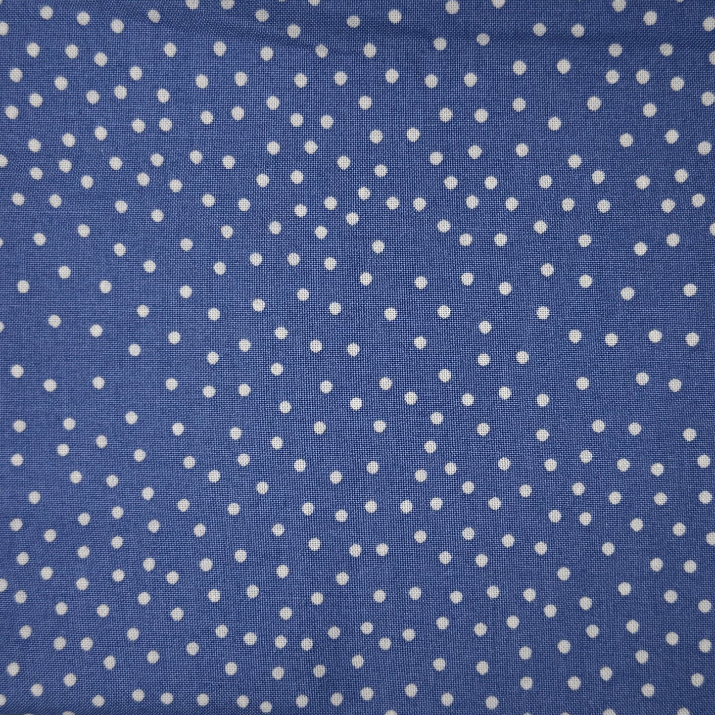 Periwinkle Dots Cotton: 1.25 yds