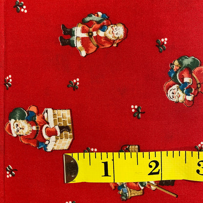 Vintage Santa Cotton: 1 yd
