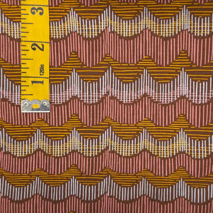 Sunset Waves Cotton: 3 yds