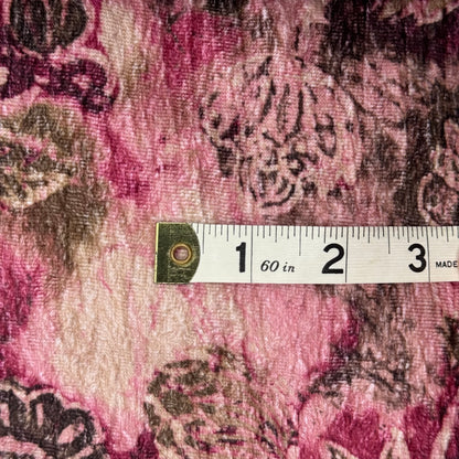 Muted Floral Textured 2-Way Stretch Knit Cotton Blend: 1.5 yds