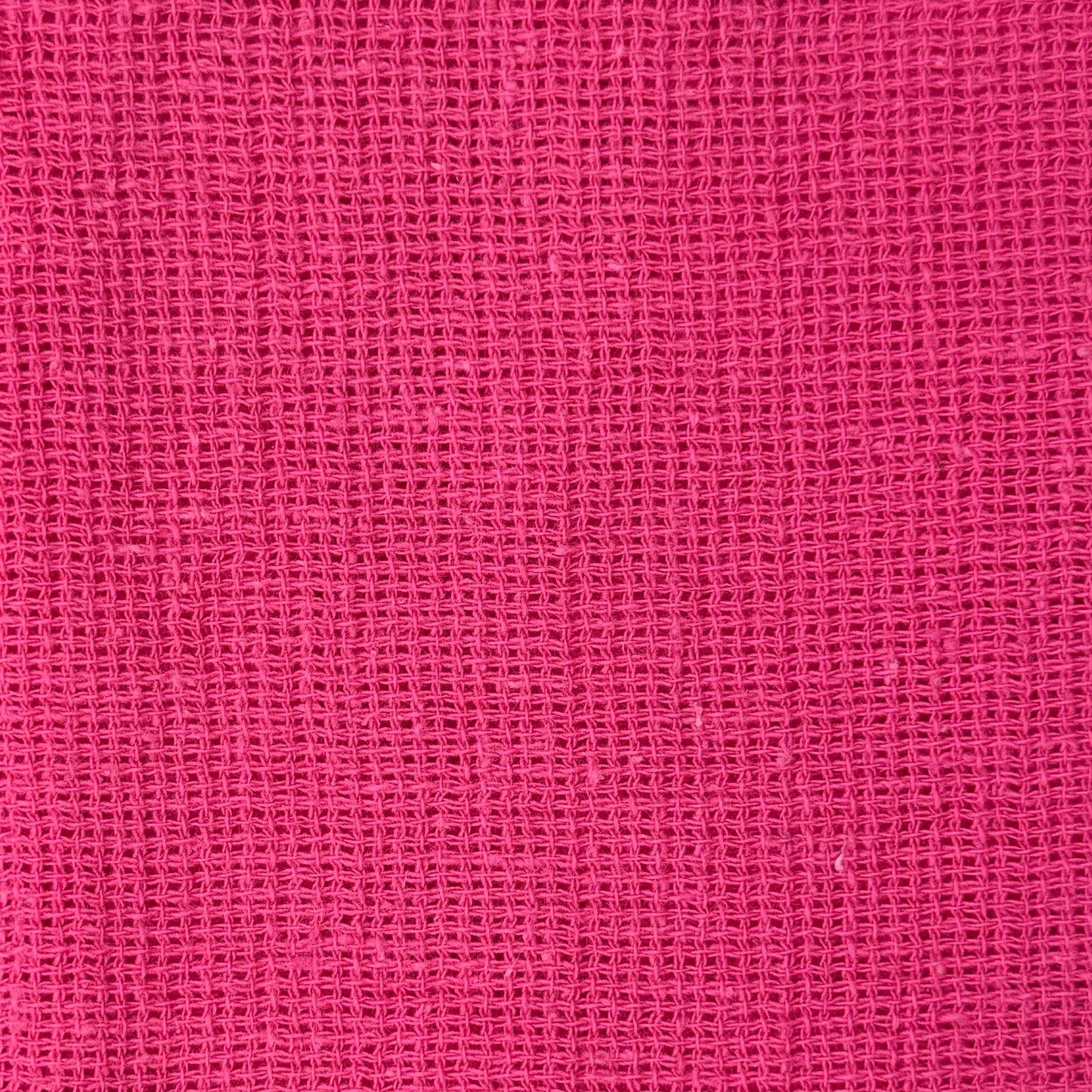 Raspberry Pink Loose Weave Cotton: 1 yd