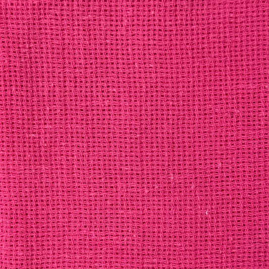 Raspberry Pink Loose Weave Cotton: 1 yd