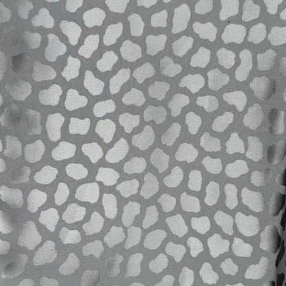 Lightweight Pewter Giraffe Hide Damask Weave Poly: 2 yds