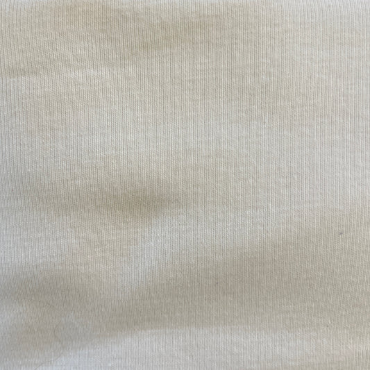 White Ribbed Knit: 2 yds