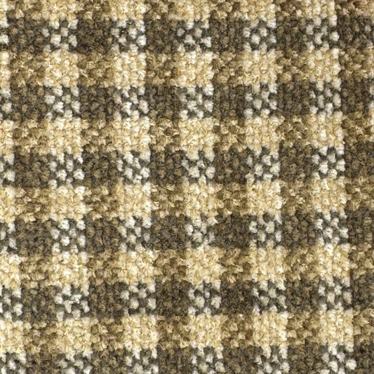 Heavyweight Neutral Tones Chenille Woven Plaid Home Decor Poly: 1 yd