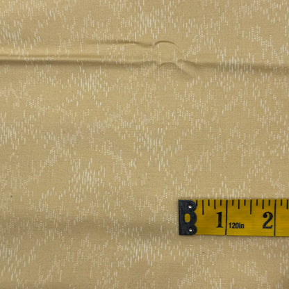 Butterscotch With White Lines Cotton: 1 yd
