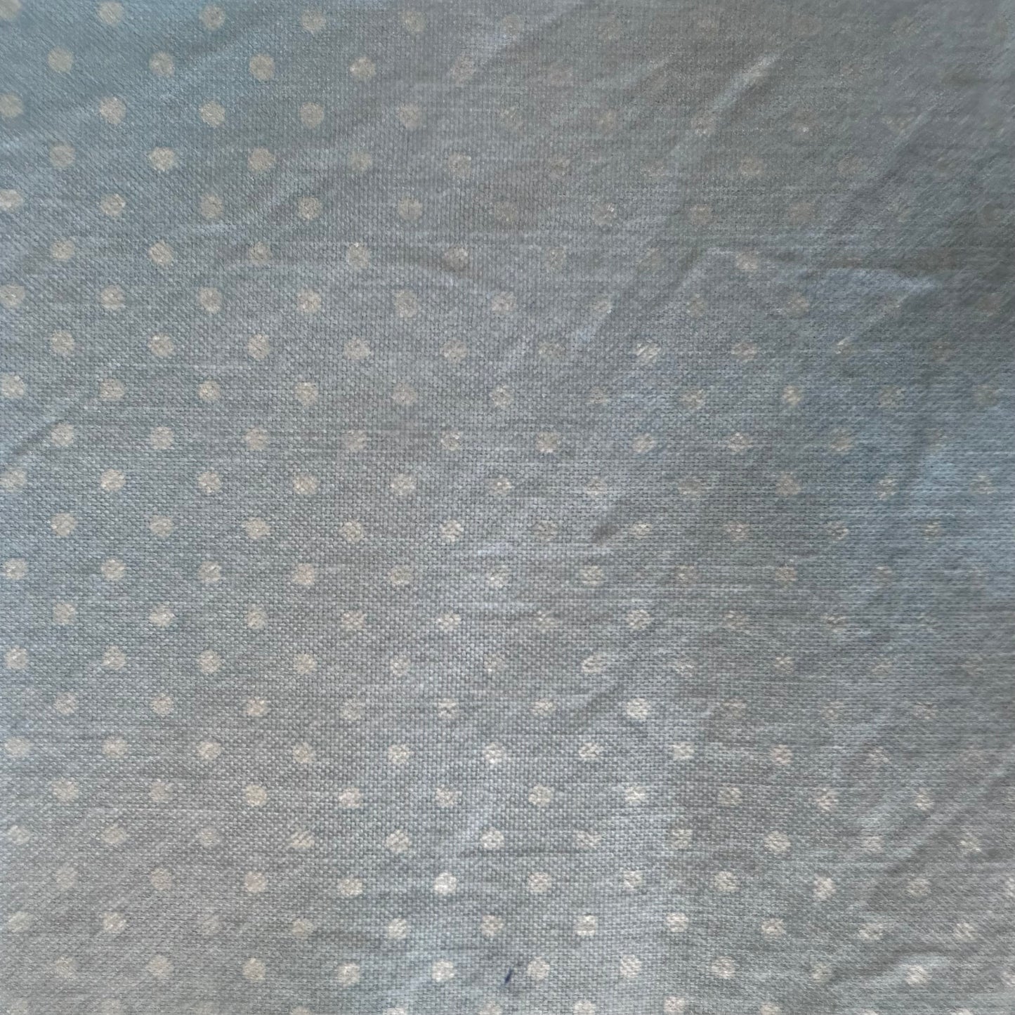 Two-Tone Blue Polka Dots Cotton: 1.25 yds