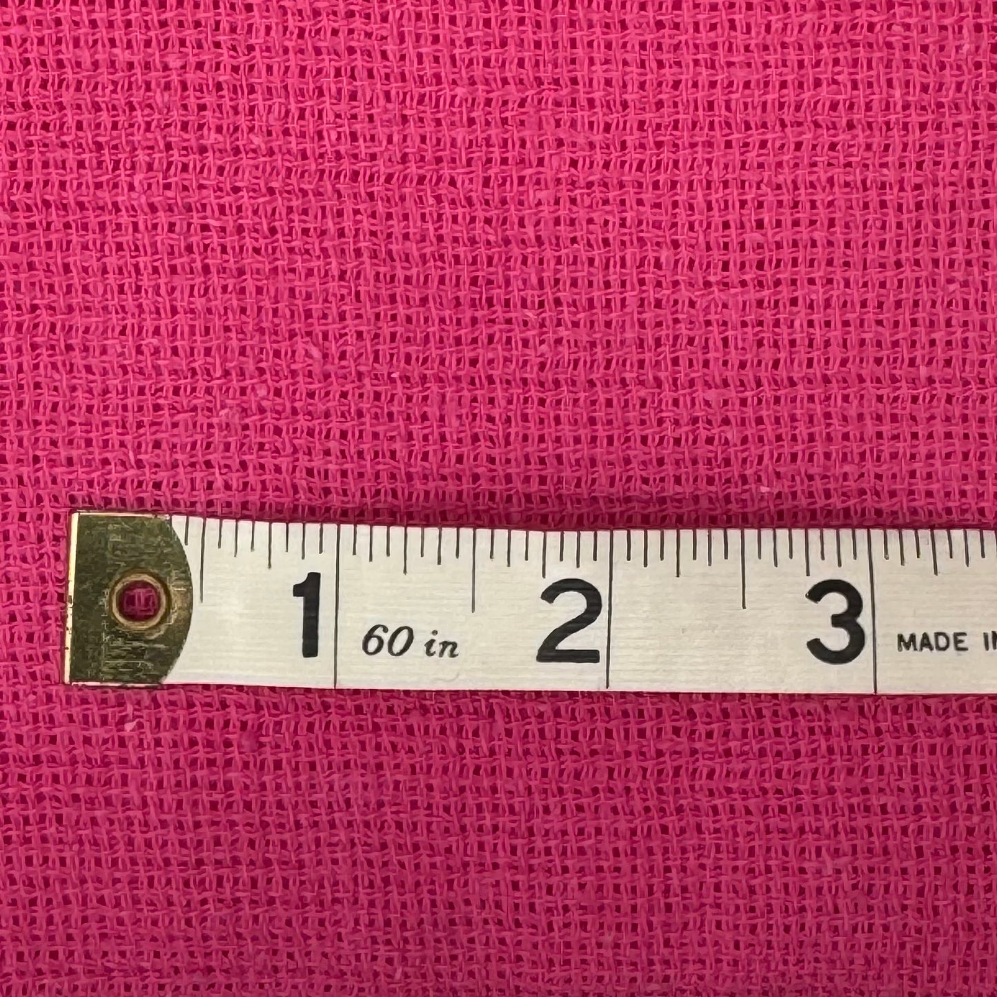 Raspberry Pink Loose Weave Cotton: 1 yd