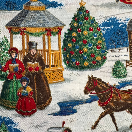 Sleigh Ride Cotton: 1 yd