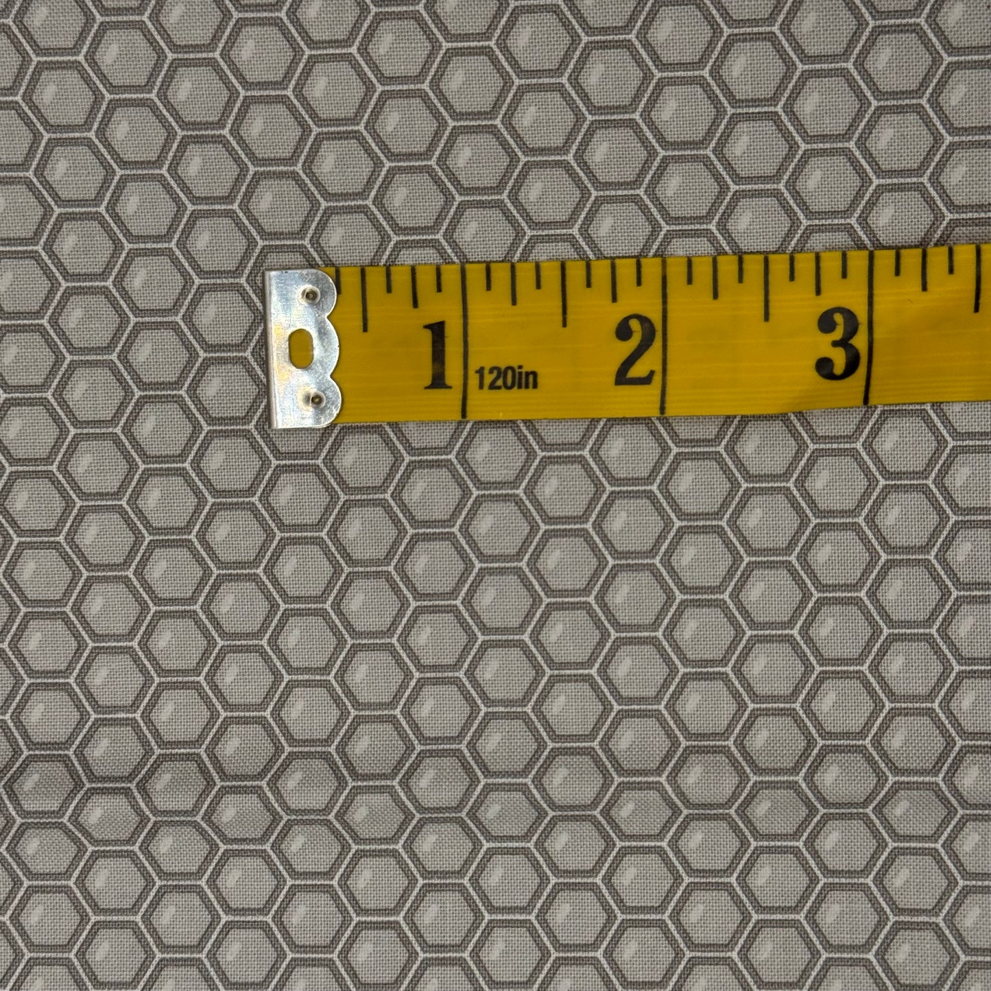 Grey Honeycomb Cotton: 2 yds