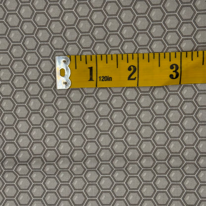 Grey Honeycomb Cotton: 2 yds