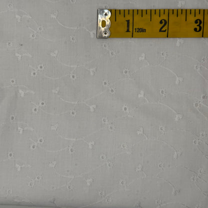 Vines & Hearts Cotton Blend Eyelet: 2.5 yds