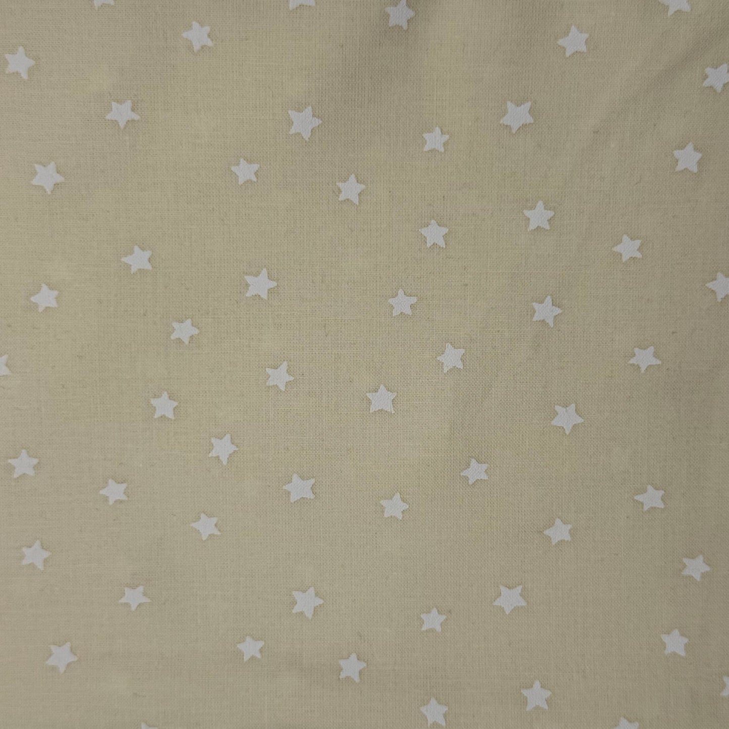 Cream With Stars Cotton: 1.5 yds