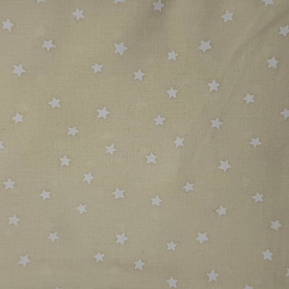 Cream With Stars Cotton: 1.5 yds
