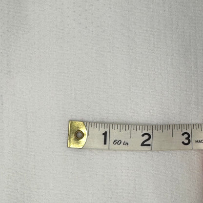 Lightweight White 2-Way Stretch Pontelle Knit Poly: 2 yds