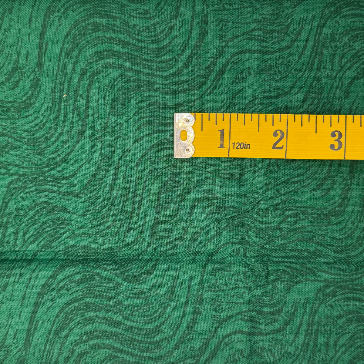 Green Waves Cotton: 1 yd