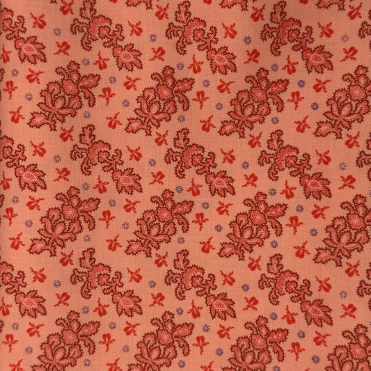 Pink Tonal Floral Cotton: 2 yds