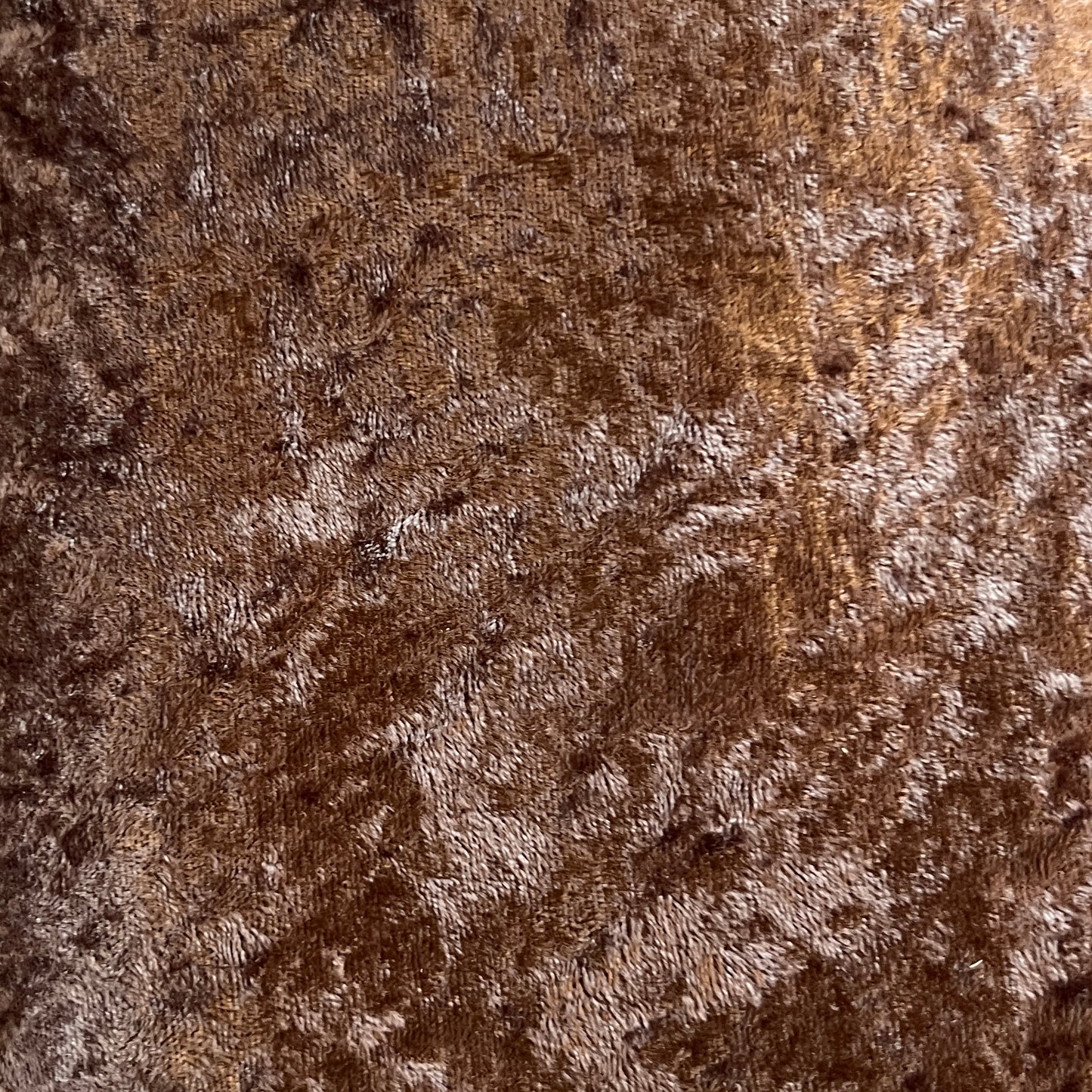 Brown Stretch Crushed Velvet: 3 yds