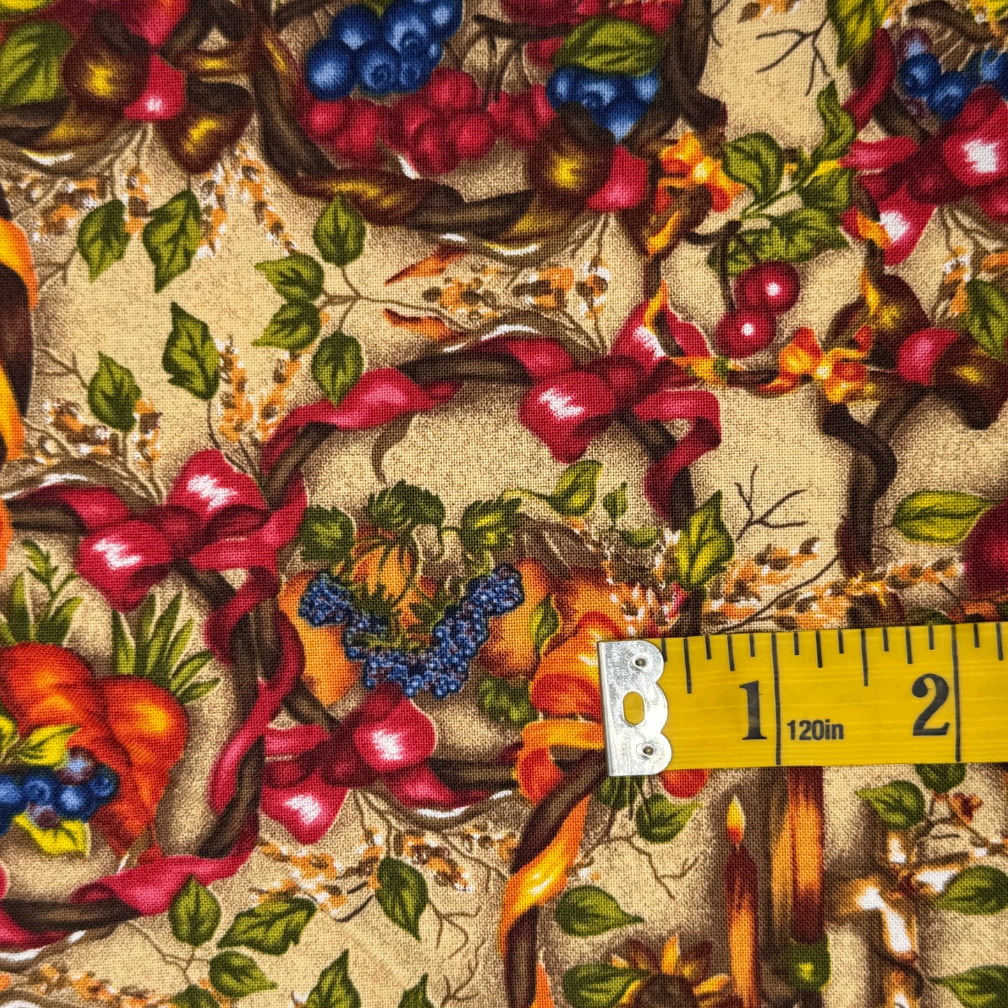 Harvest Wreaths Cotton Blend: 2 yd