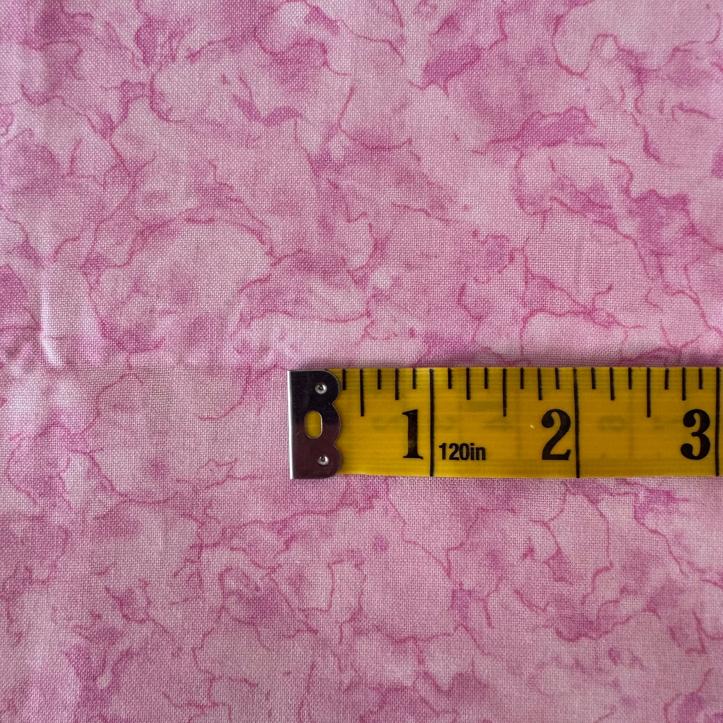 Pink Marbled Cotton: 1 yd