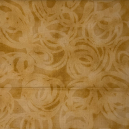 Tan Abstract Swirls Cotton: 1.5 yds