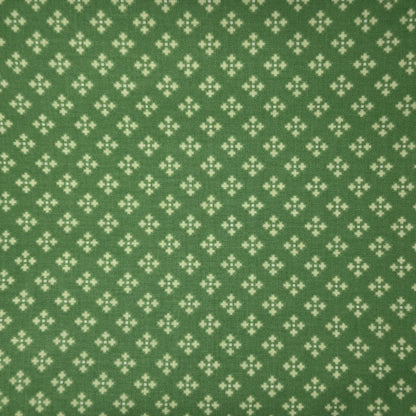 Green Diamonds Cotton: 2 yds