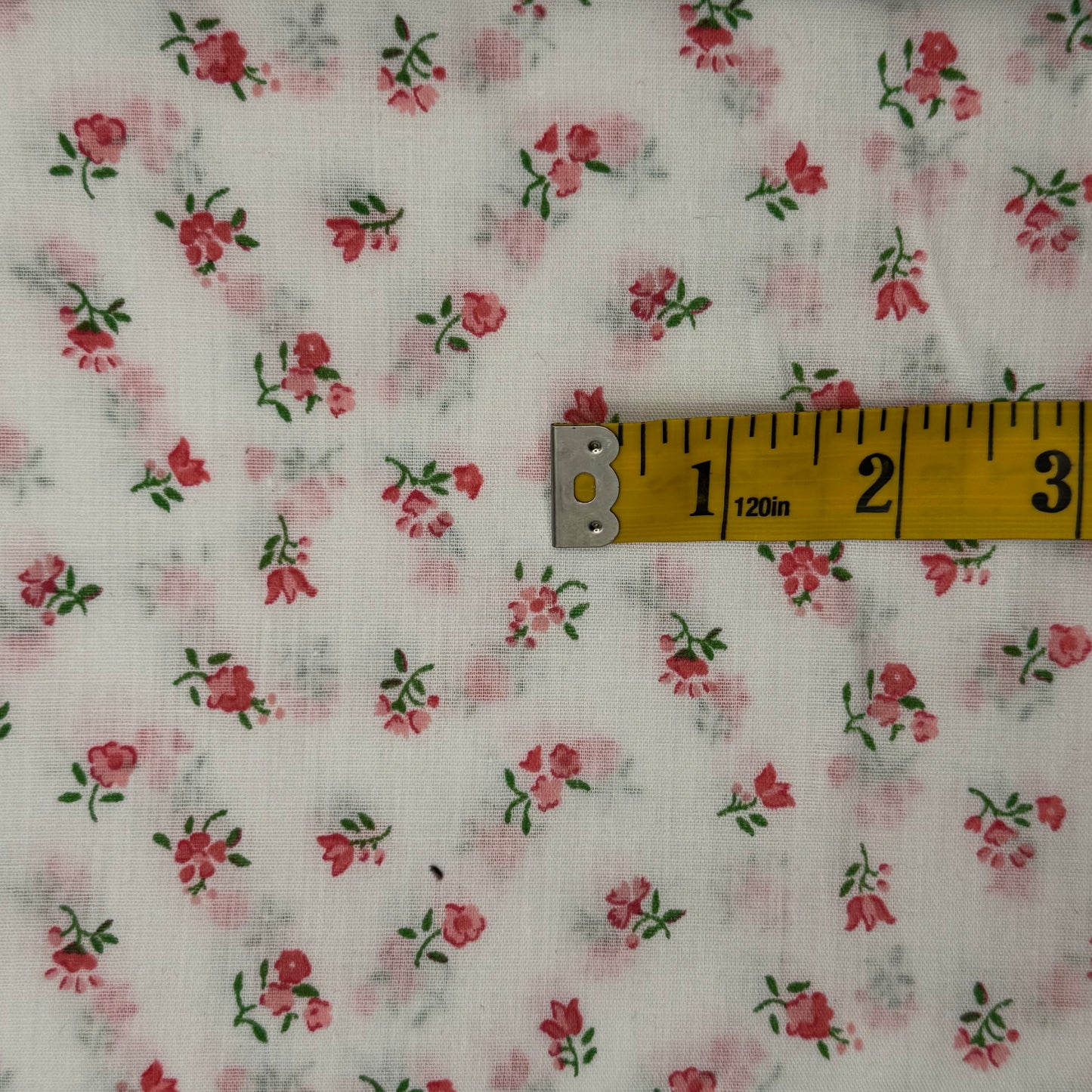 Vintage Light Pink Floral Cotton Blend: 3 yds