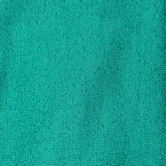 Medium Weight Blue/Green Sparkly Texture Knit Poly: 1 yd