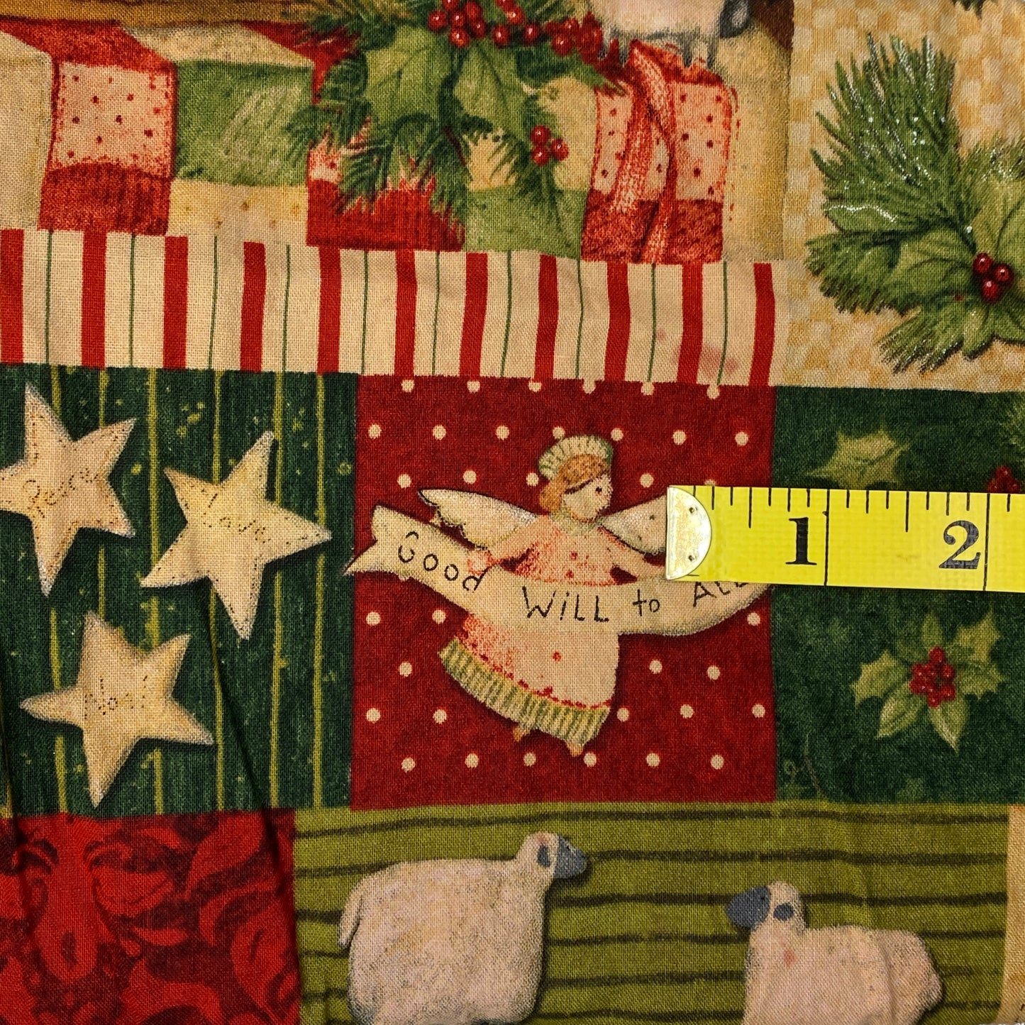 Good Will to All Cotton: 1 yd