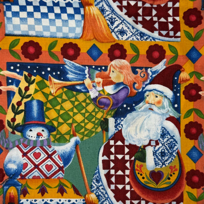 Quilted Winter Scene Cotton: 1 yd
