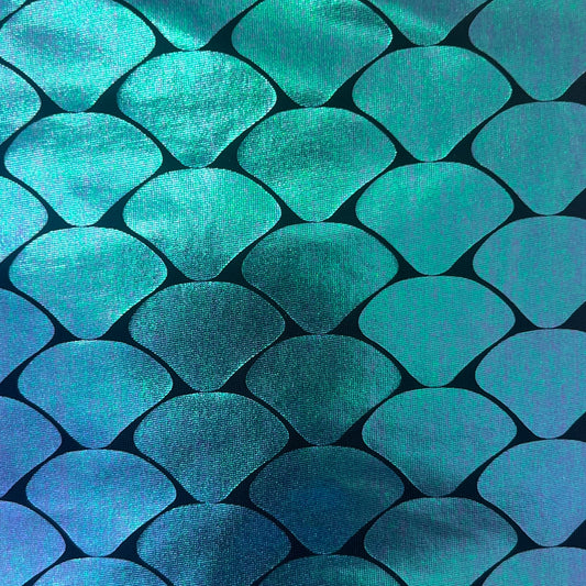 Mermaid Fin Iridescent Spandex: 2.5 yds