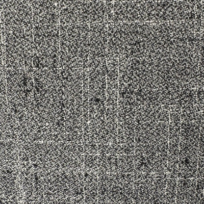 Black/White Slubby Texture Weave Cotton Blend Suiting: 2.5 yds