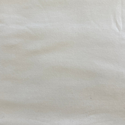 White Spandex Jersey Blend: 1 yd
