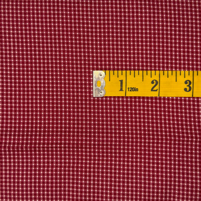 Red & White Checkered Cotton: 2.75 yds