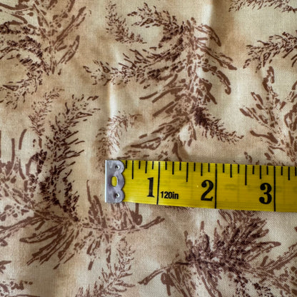 Etched Leaves Cotton: 1.5 yds