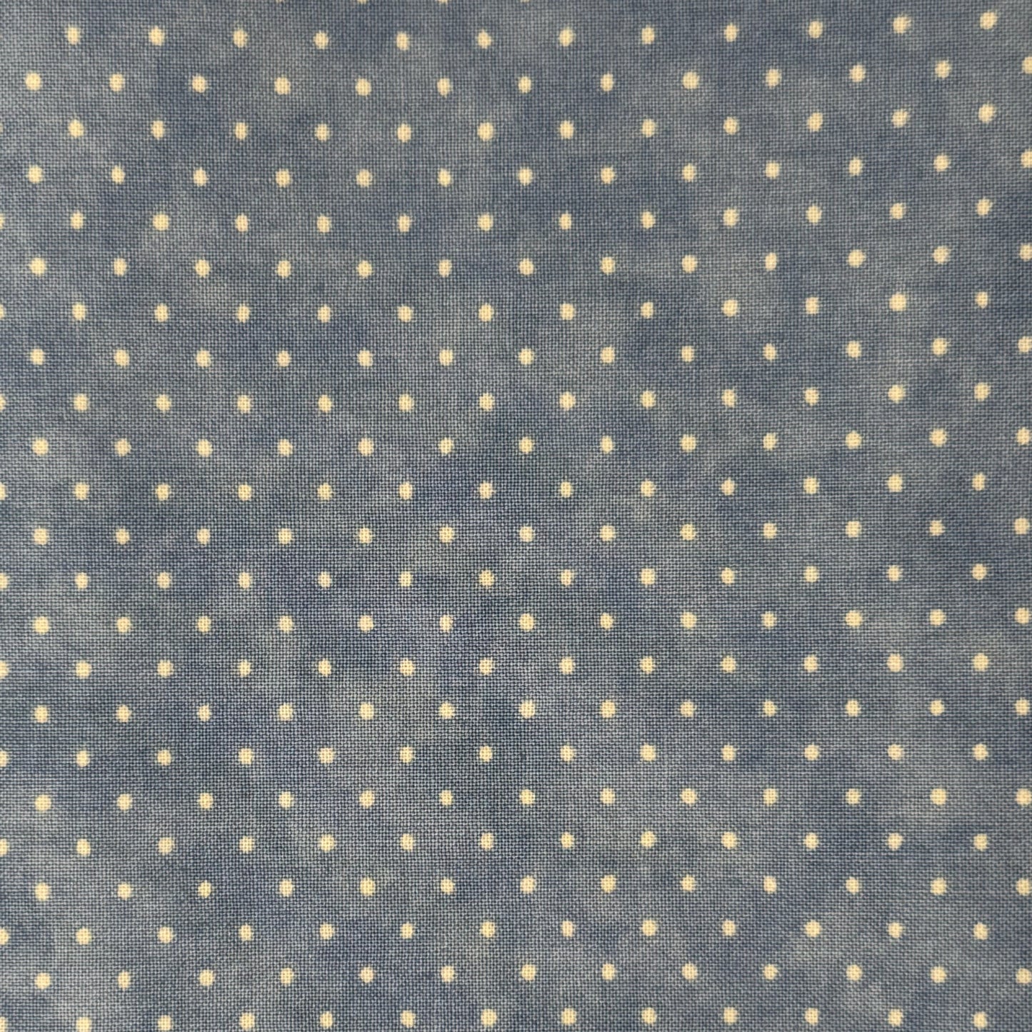 Light Blue With White Dots Cotton: 1.75 yds