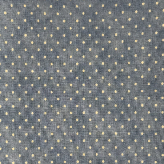 Light Blue With White Dots Cotton: 1.75 yds
