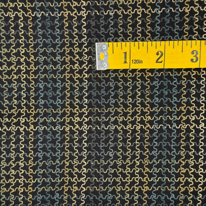 Squiggles Plaid Print Cotton: 2 yds