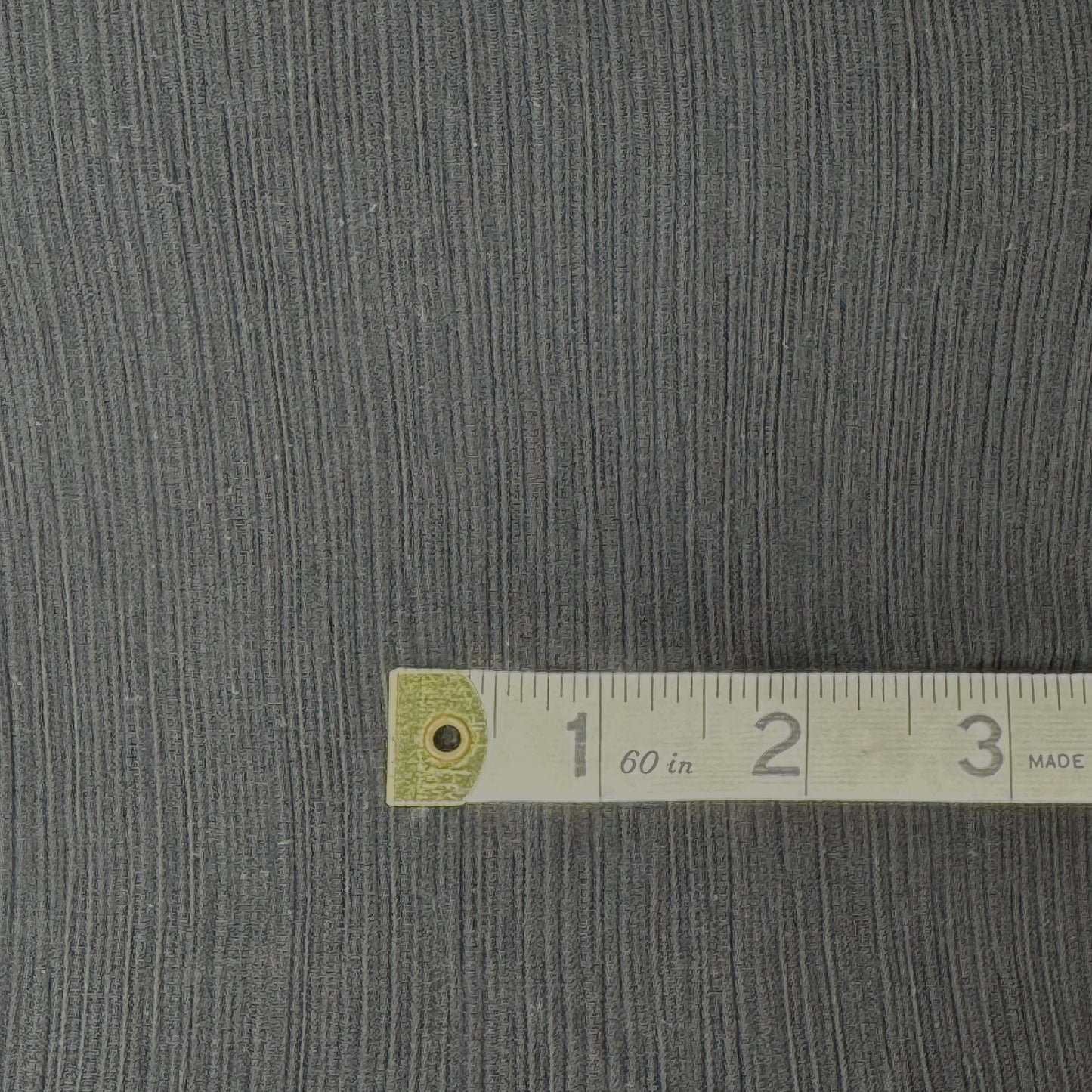 Sheer Black 2-Way Stretch Rib Texture Poly: 2 yds