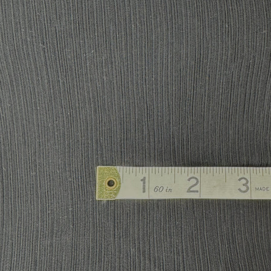 Sheer Black 2-Way Stretch Rib Texture Poly: 2 yds