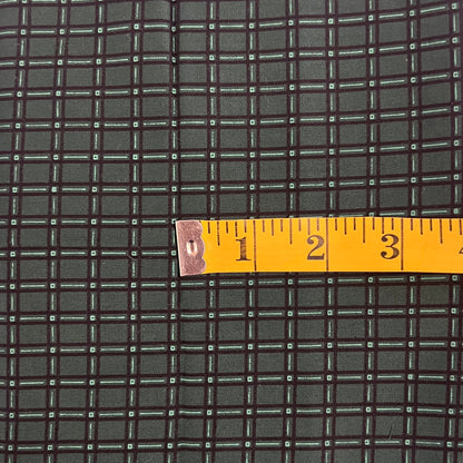 Green Plaid Cotton Blend: 2 yds
