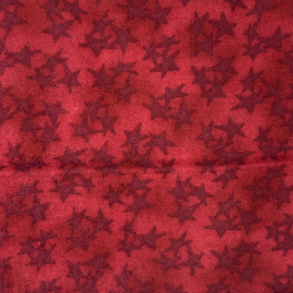 Red Subtle Stars Flannel: 1 yd