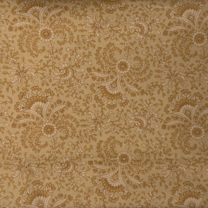 Cream Fancy Floral Cotton: 2.25 yds