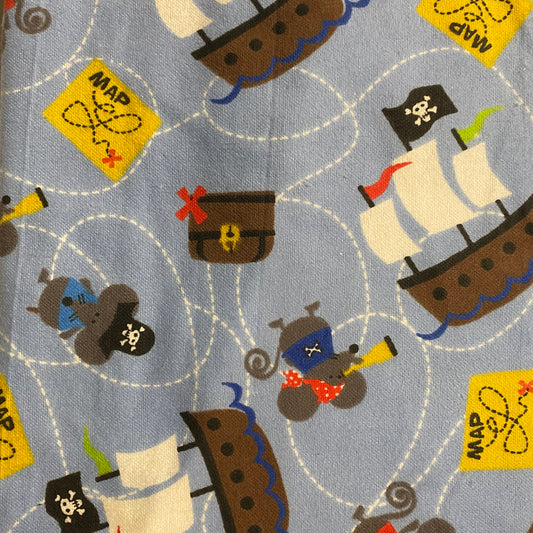 Treasure Map Flannel: 1 yd