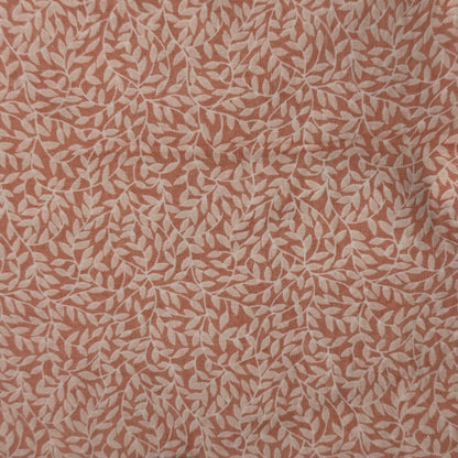 Orange Leaves Cotton Blend: 1 yd