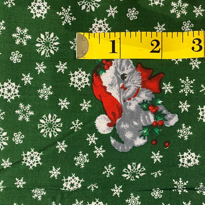Christmas Kitties Cotton: 1 yd